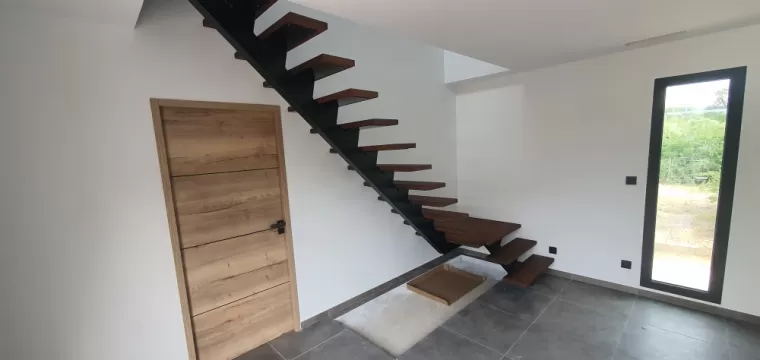 Création d'escalier, rampe et garde-corps dans les Pyrénées-Orientales, Néfiach, Métallerie Art Concept