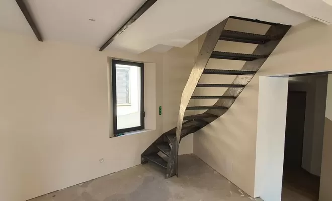 Escalier sur mesure, Néfiach, Métallerie Art Concept