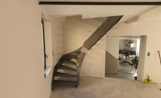 Escalier sur mesure, Néfiach, Métallerie Art Concept