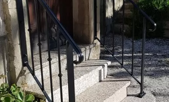 Garde-corps en acier, Montalba le chateau, Métallerie Art Concept