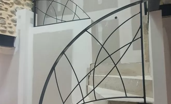 Garde-corps en acier, Néfiach, Métallerie Art Concept