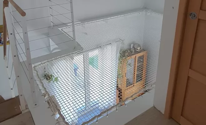 Création filet d'intérieur et garde-corps avec cable inox à NEFIACH, Néfiach, Métallerie Art Concept