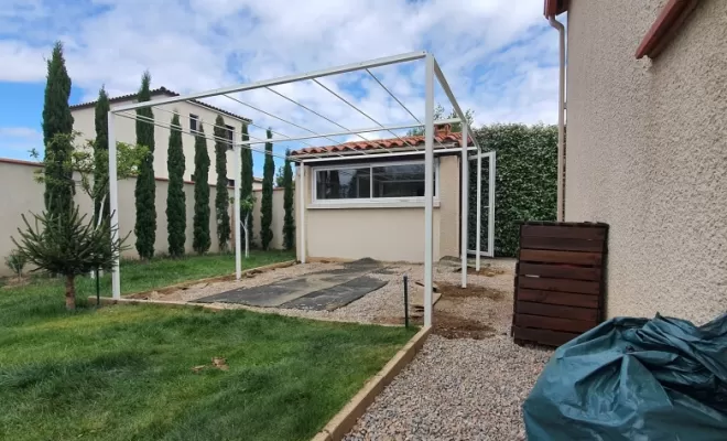 Fabrication et pose pergola , Néfiach, Métallerie Art Concept
