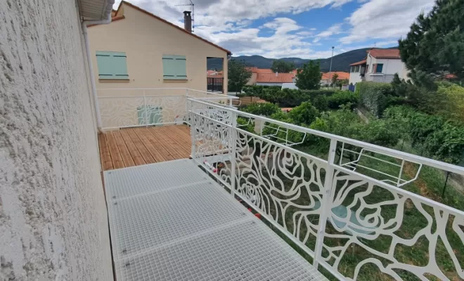 Création d'un balcon avec garde-corps à ILLE SUR TET  , Néfiach, Métallerie Art Concept